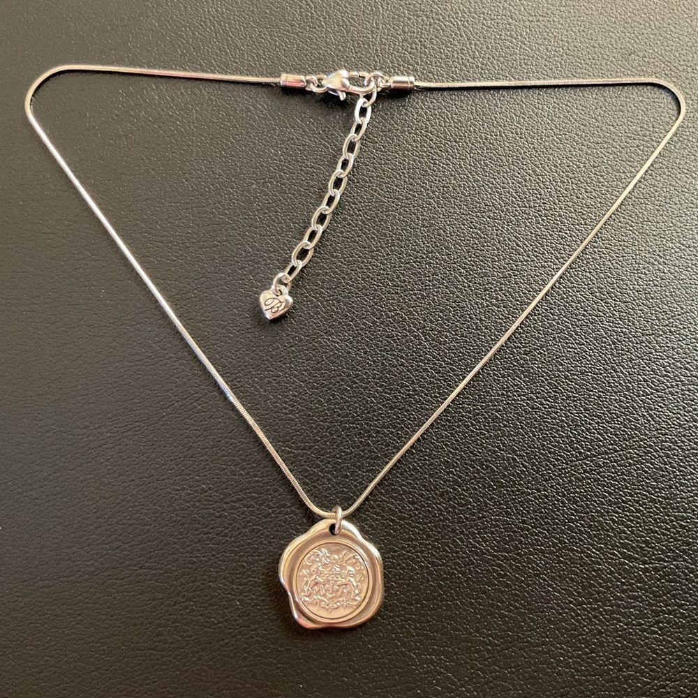 Brighton "Beauty and Strength" Pendant Charm Crest Necklacece